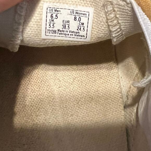 Vans Yellow Classic Checkerboard Slip On Skateboard Shoes Men 6.5 Women Size 8 - Picture 6 of 10